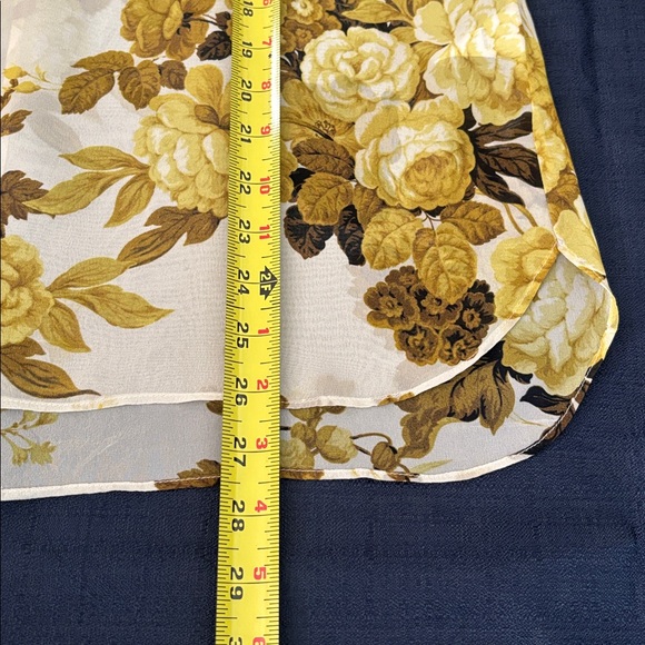 Robert Rodriguez Yellow and Brown Floral Blouse ( New ) - Picture 6 of 8